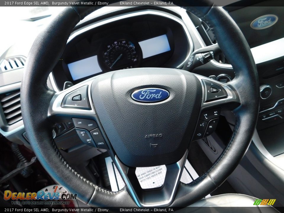 2017 Ford Edge SEL AWD Burgundy Velvet Metallic / Ebony Photo #23