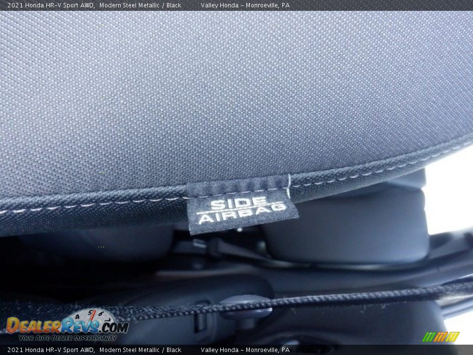 2021 Honda HR-V Sport AWD Modern Steel Metallic / Black Photo #14