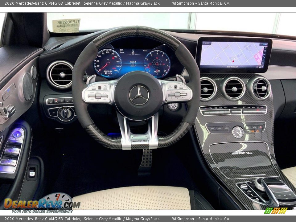 Dashboard of 2020 Mercedes-Benz C AMG 63 Cabriolet Photo #4