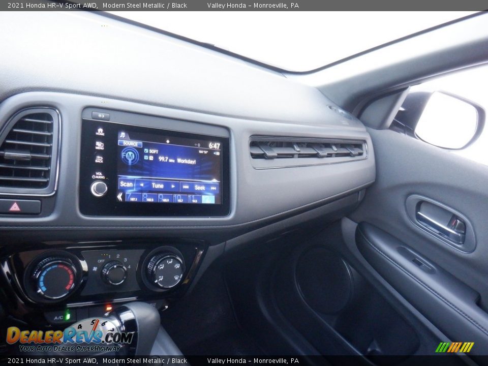 2021 Honda HR-V Sport AWD Modern Steel Metallic / Black Photo #17