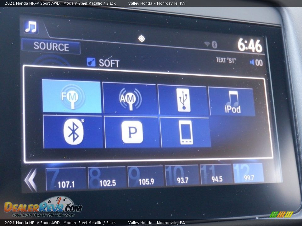 2021 Honda HR-V Sport AWD Modern Steel Metallic / Black Photo #18