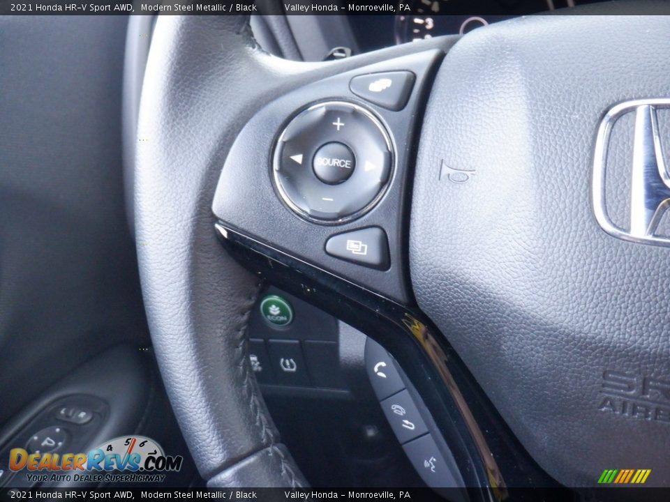 2021 Honda HR-V Sport AWD Modern Steel Metallic / Black Photo #22