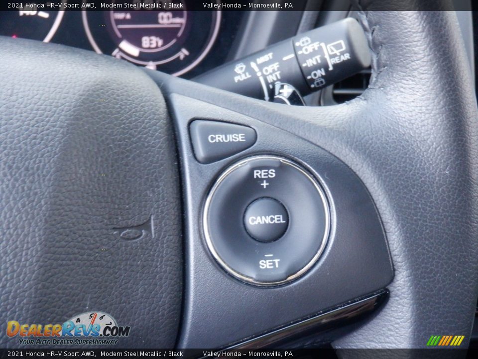 2021 Honda HR-V Sport AWD Modern Steel Metallic / Black Photo #23