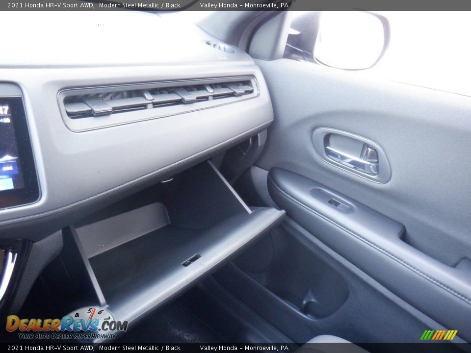 2021 Honda HR-V Sport AWD Modern Steel Metallic / Black Photo #24
