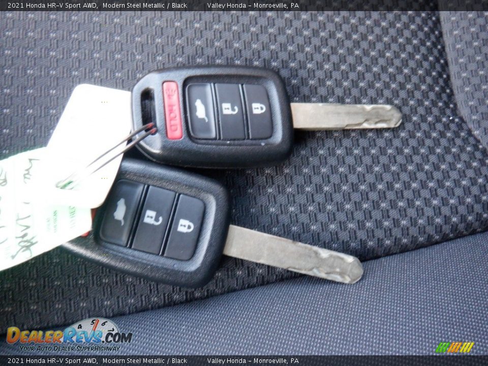 2021 Honda HR-V Sport AWD Modern Steel Metallic / Black Photo #30