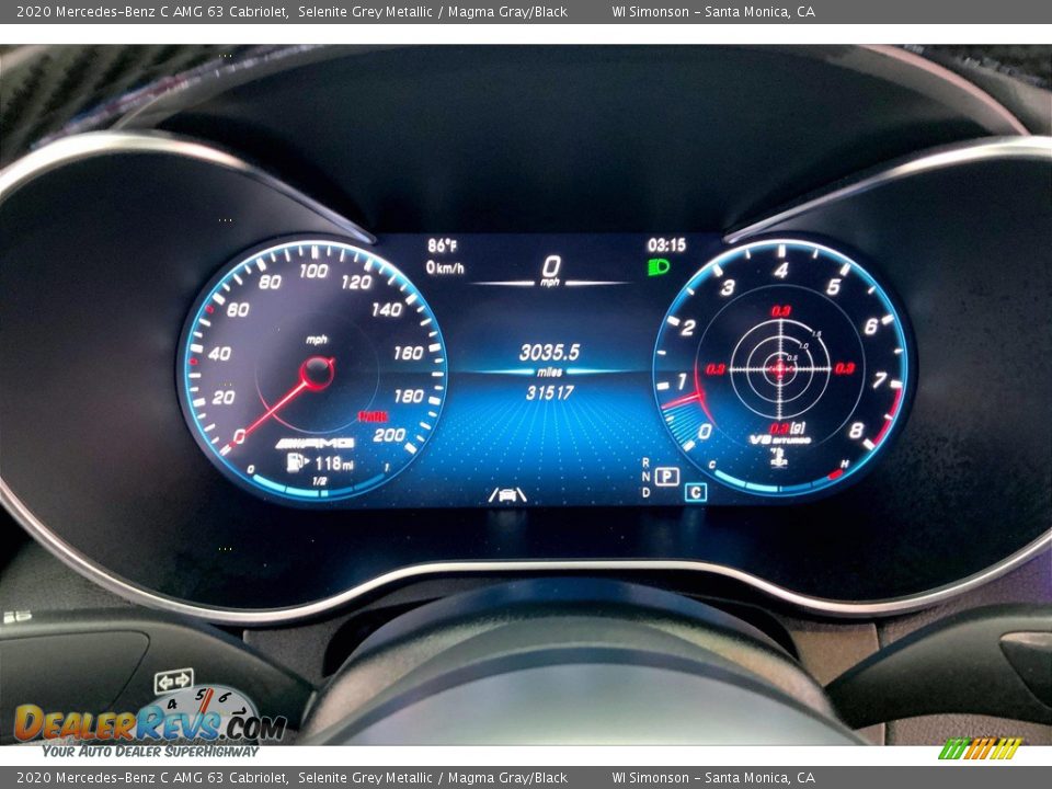 2020 Mercedes-Benz C AMG 63 Cabriolet Gauges Photo #23