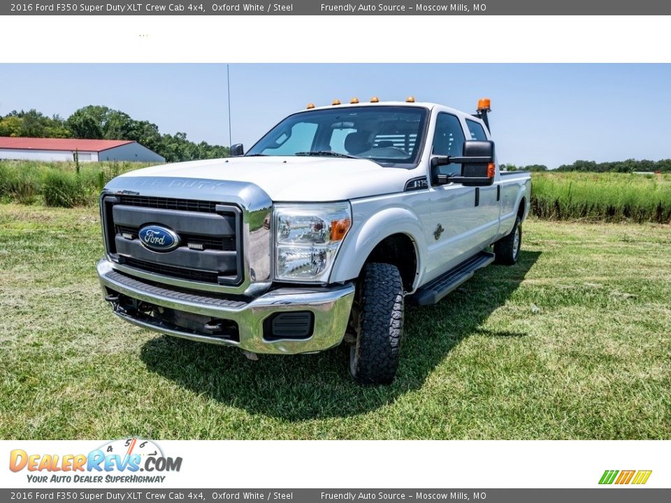 2016 Ford F350 Super Duty XLT Crew Cab 4x4 Oxford White / Steel Photo #8