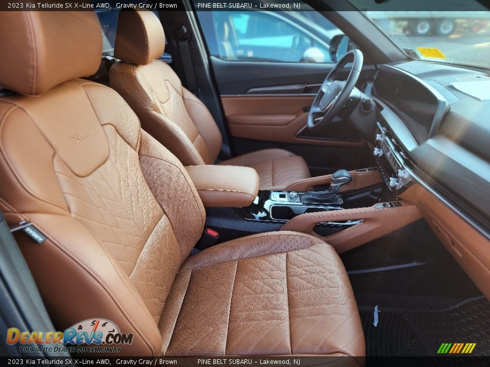 Brown Interior - 2023 Kia Telluride SX X-Line AWD Photo #5