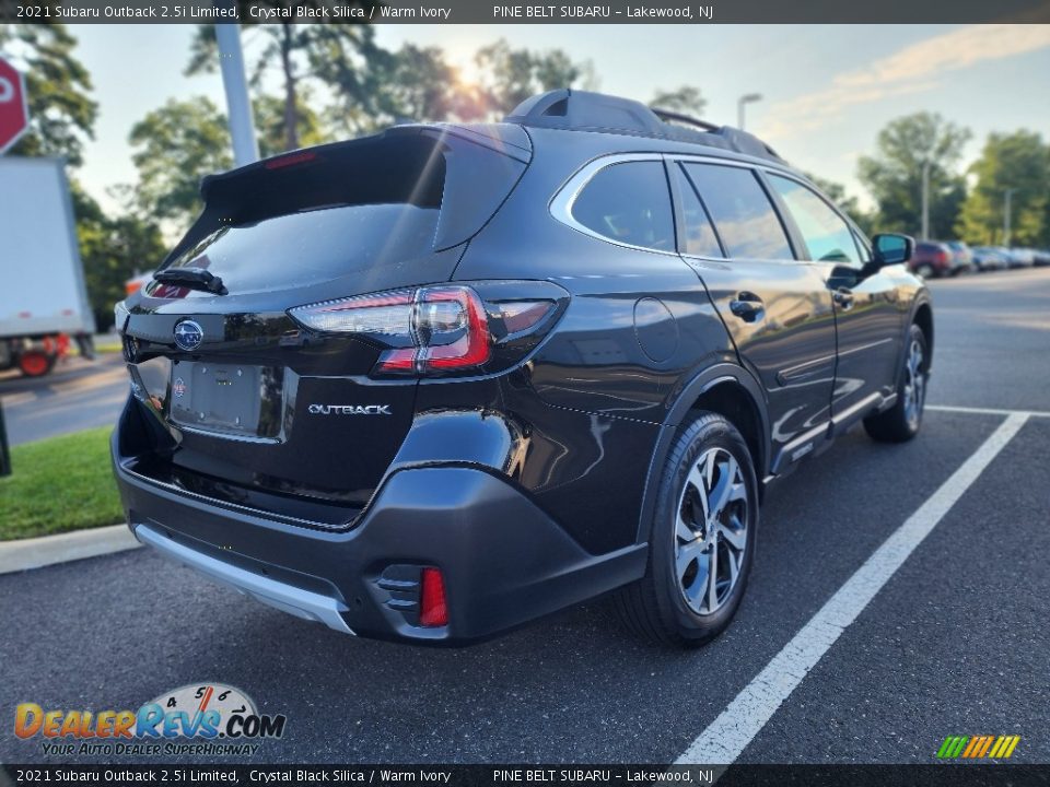 2021 Subaru Outback 2.5i Limited Crystal Black Silica / Warm Ivory Photo #3