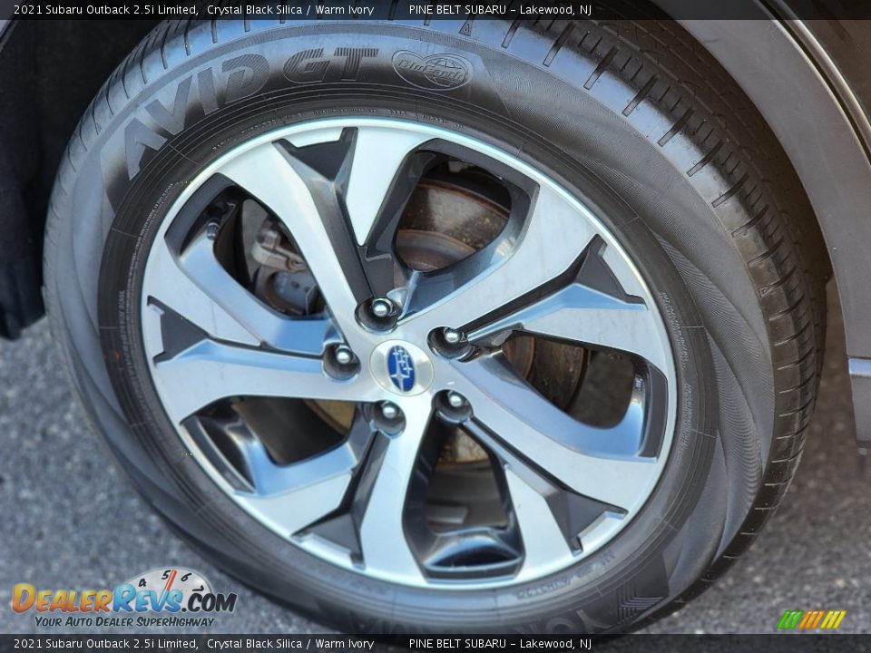 2021 Subaru Outback 2.5i Limited Crystal Black Silica / Warm Ivory Photo #5