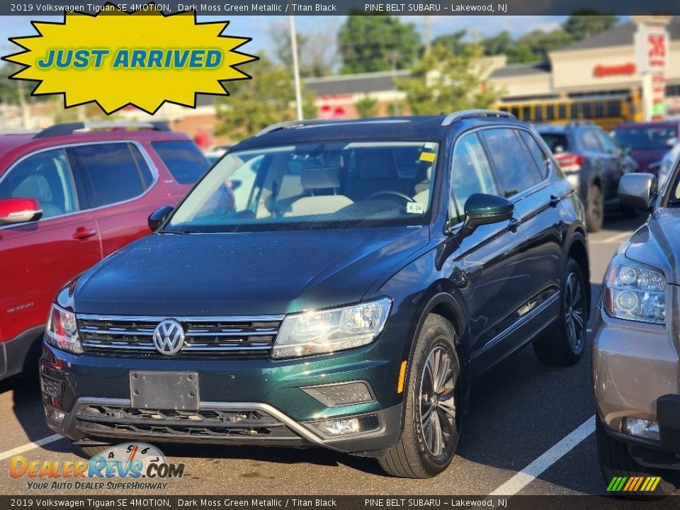 2019 Volkswagen Tiguan SE 4MOTION Dark Moss Green Metallic / Titan Black Photo #1