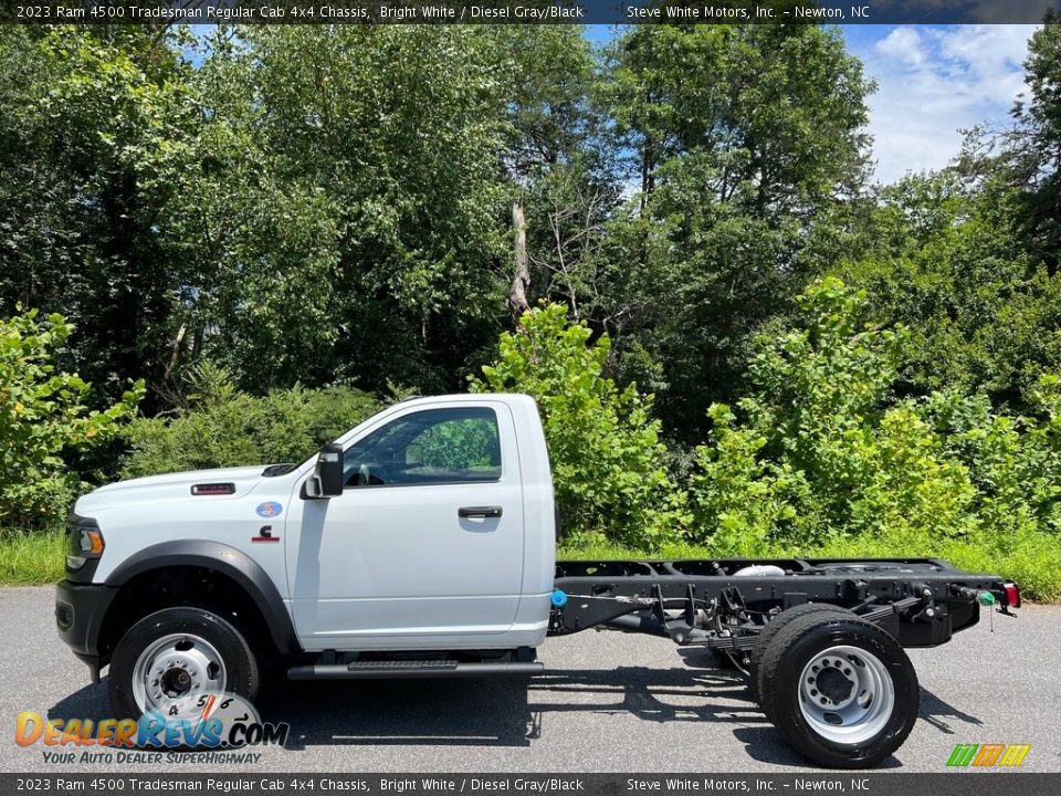 Bright White 2023 Ram 4500 Tradesman Regular Cab 4x4 Chassis Photo #1