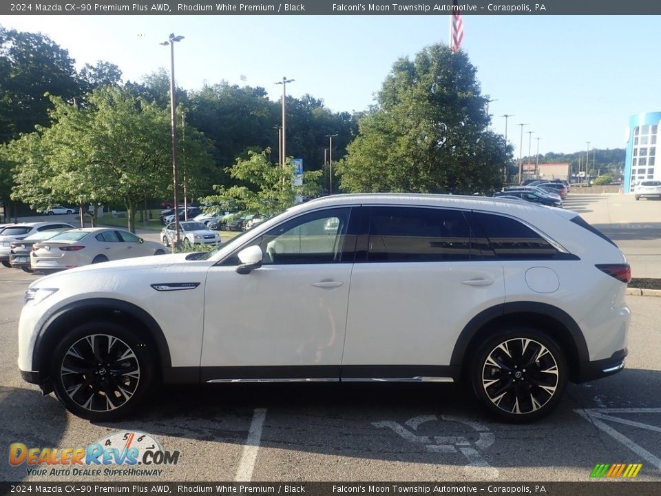 2024 Mazda CX-90 Premium Plus AWD Rhodium White Premium / Black Photo #6