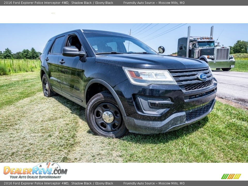 2016 Ford Explorer Police Interceptor 4WD Shadow Black / Ebony Black Photo #1