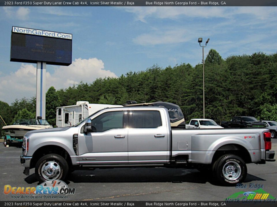 Iconic Silver Metallic 2023 Ford F350 Super Duty Lariat Crew Cab 4x4 Photo #2