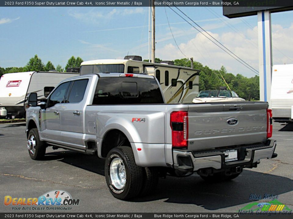 2023 Ford F350 Super Duty Lariat Crew Cab 4x4 Iconic Silver Metallic / Baja Photo #3