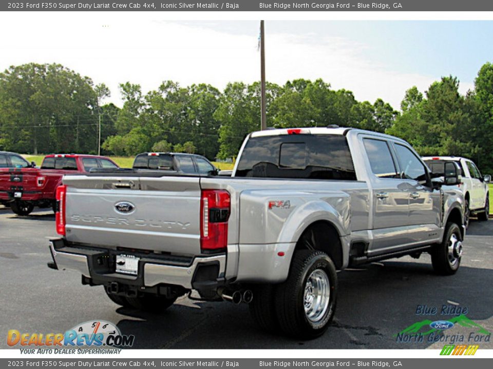 2023 Ford F350 Super Duty Lariat Crew Cab 4x4 Iconic Silver Metallic / Baja Photo #5