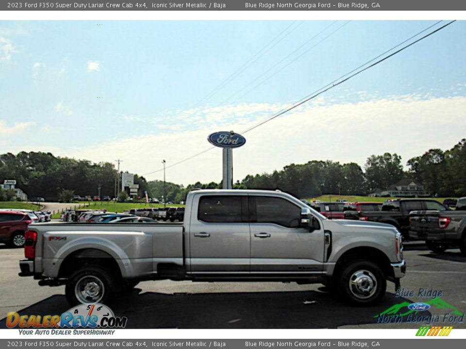 2023 Ford F350 Super Duty Lariat Crew Cab 4x4 Iconic Silver Metallic / Baja Photo #6