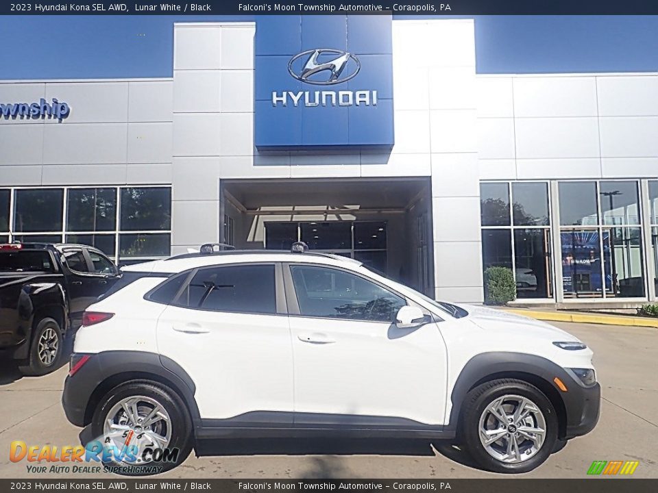 2023 Hyundai Kona SEL AWD Lunar White / Black Photo #1