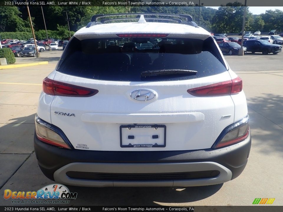 2023 Hyundai Kona SEL AWD Lunar White / Black Photo #3