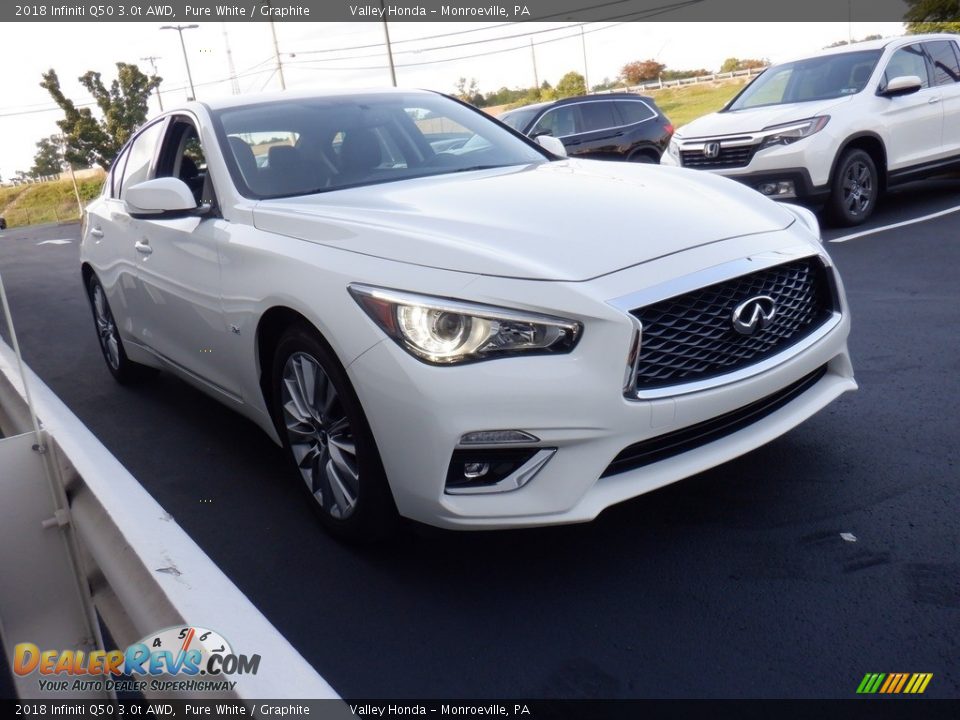 Pure White 2018 Infiniti Q50 3.0t AWD Photo #4