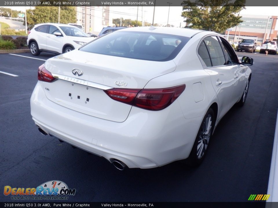 Pure White 2018 Infiniti Q50 3.0t AWD Photo #5