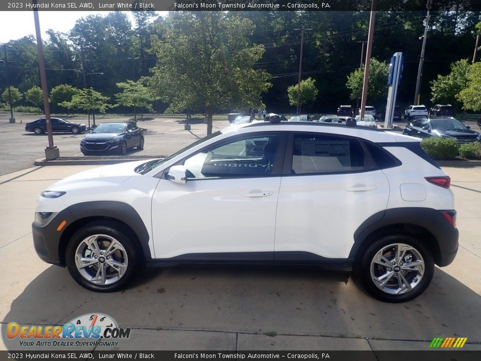 2023 Hyundai Kona SEL AWD Lunar White / Black Photo #6