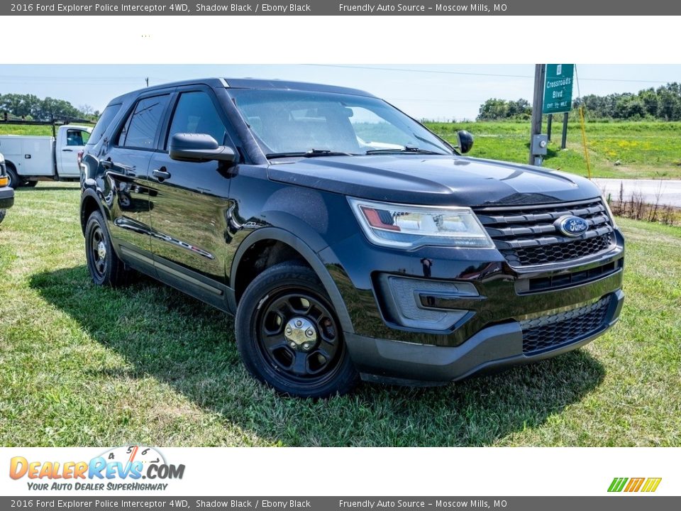 2016 Ford Explorer Police Interceptor 4WD Shadow Black / Ebony Black Photo #1