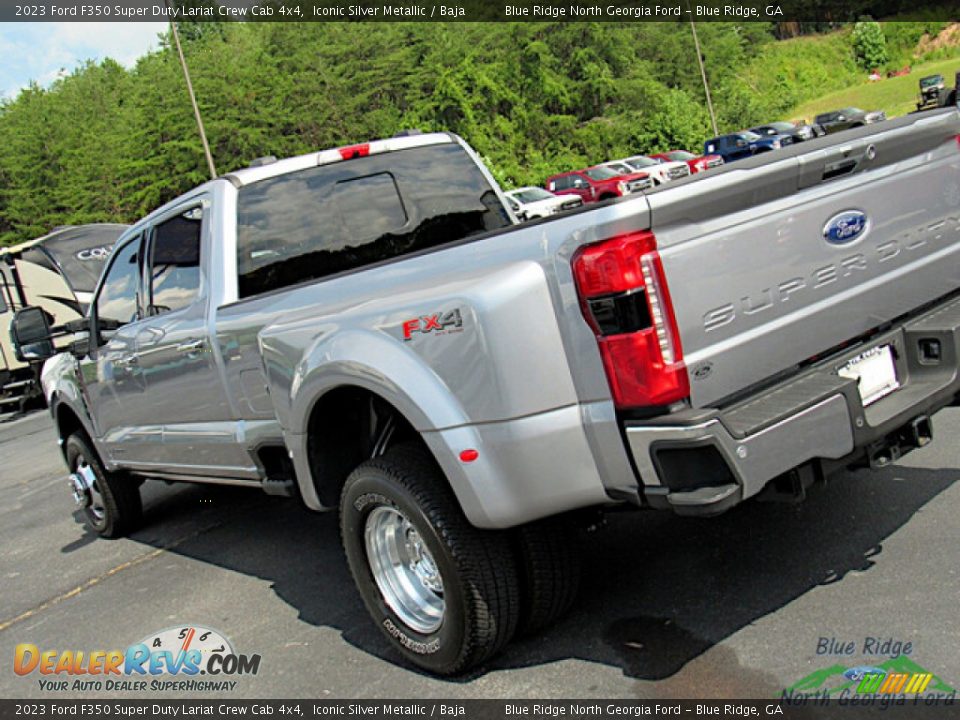 2023 Ford F350 Super Duty Lariat Crew Cab 4x4 Iconic Silver Metallic / Baja Photo #31