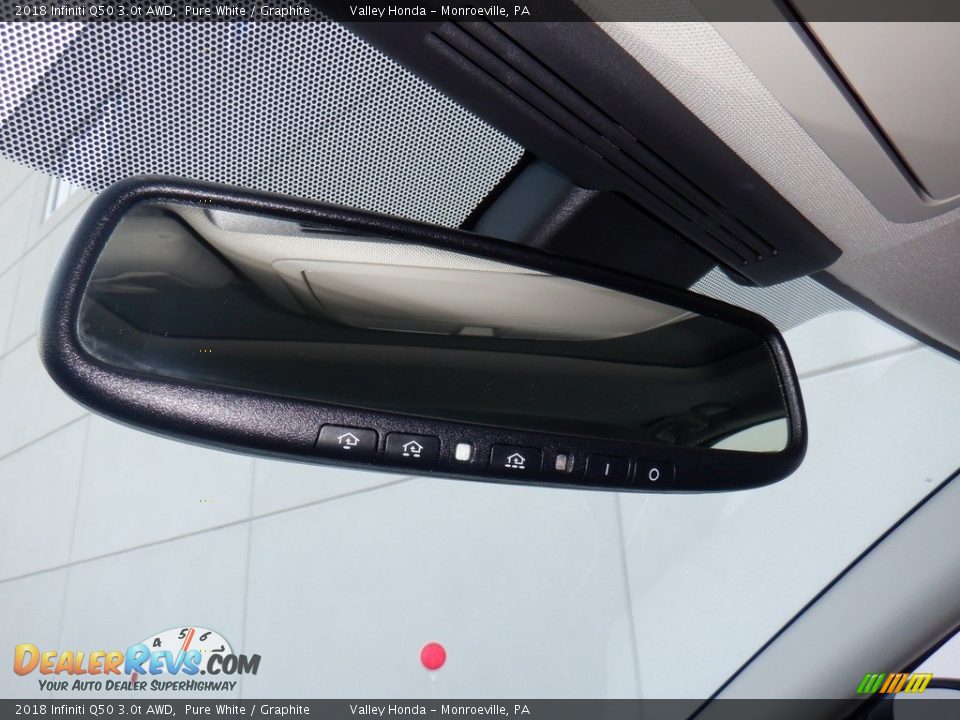 2018 Infiniti Q50 3.0t AWD Pure White / Graphite Photo #22