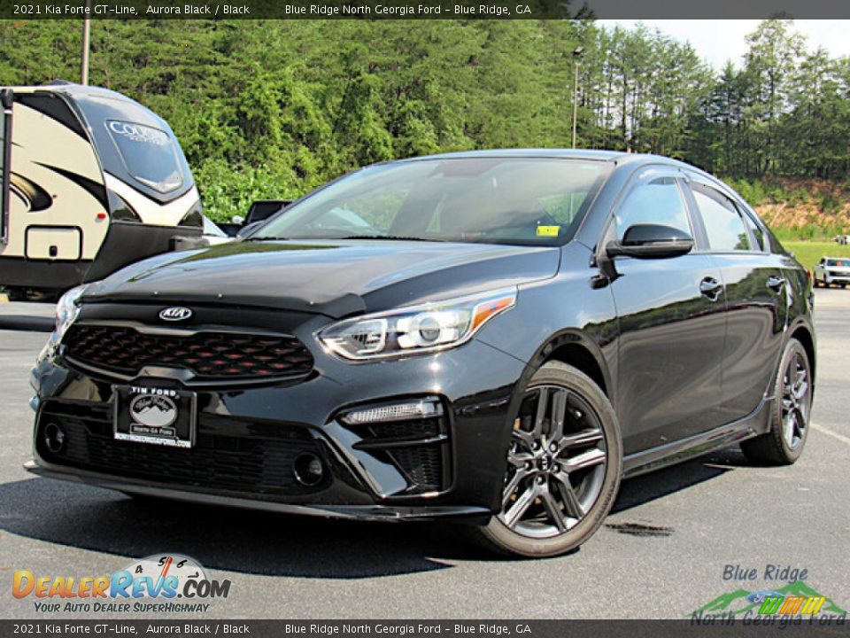 2021 Kia Forte GT-Line Aurora Black / Black Photo #1