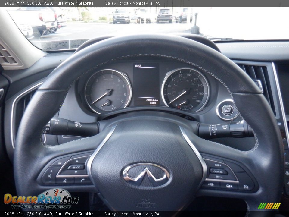 2018 Infiniti Q50 3.0t AWD Steering Wheel Photo #23