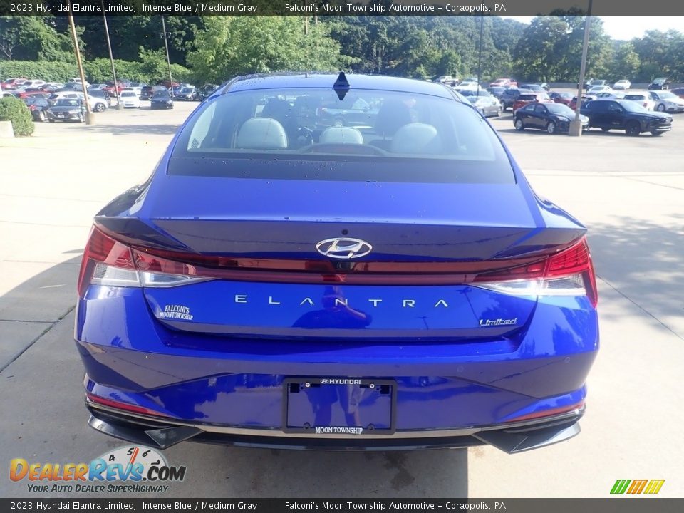2023 Hyundai Elantra Limited Intense Blue / Medium Gray Photo #3
