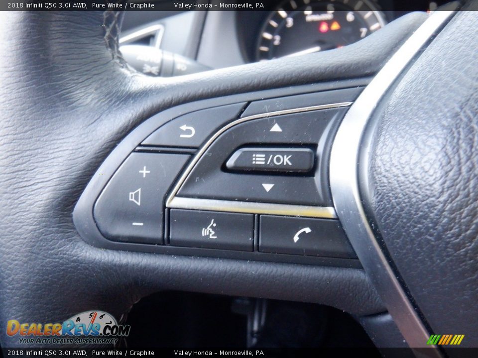2018 Infiniti Q50 3.0t AWD Steering Wheel Photo #24
