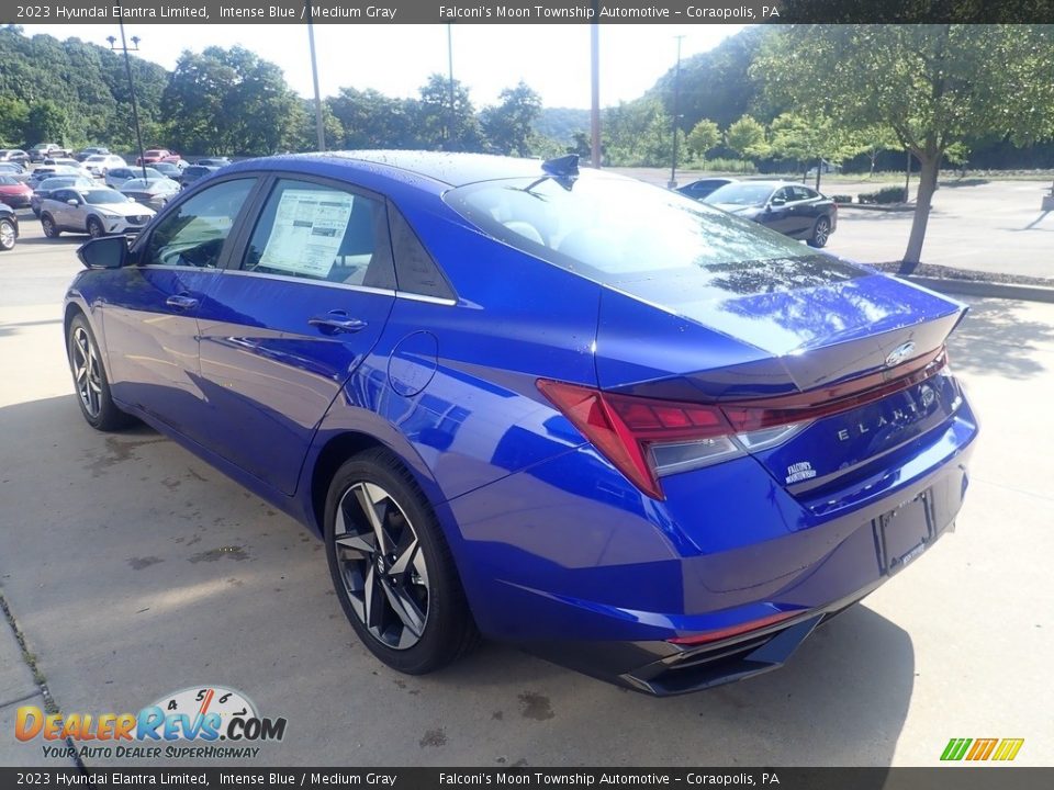 2023 Hyundai Elantra Limited Intense Blue / Medium Gray Photo #5