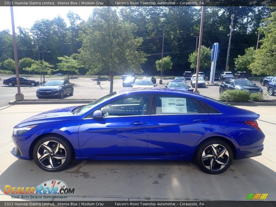 2023 Hyundai Elantra Limited Intense Blue / Medium Gray Photo #6