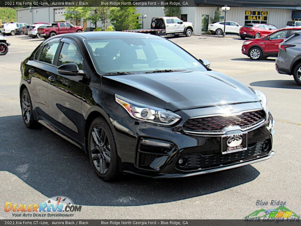 2021 Kia Forte GT-Line Aurora Black / Black Photo #7