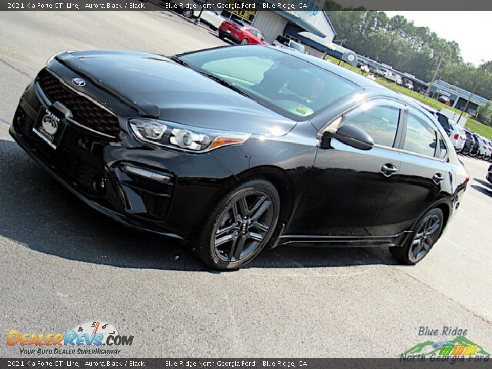 2021 Kia Forte GT-Line Aurora Black / Black Photo #24