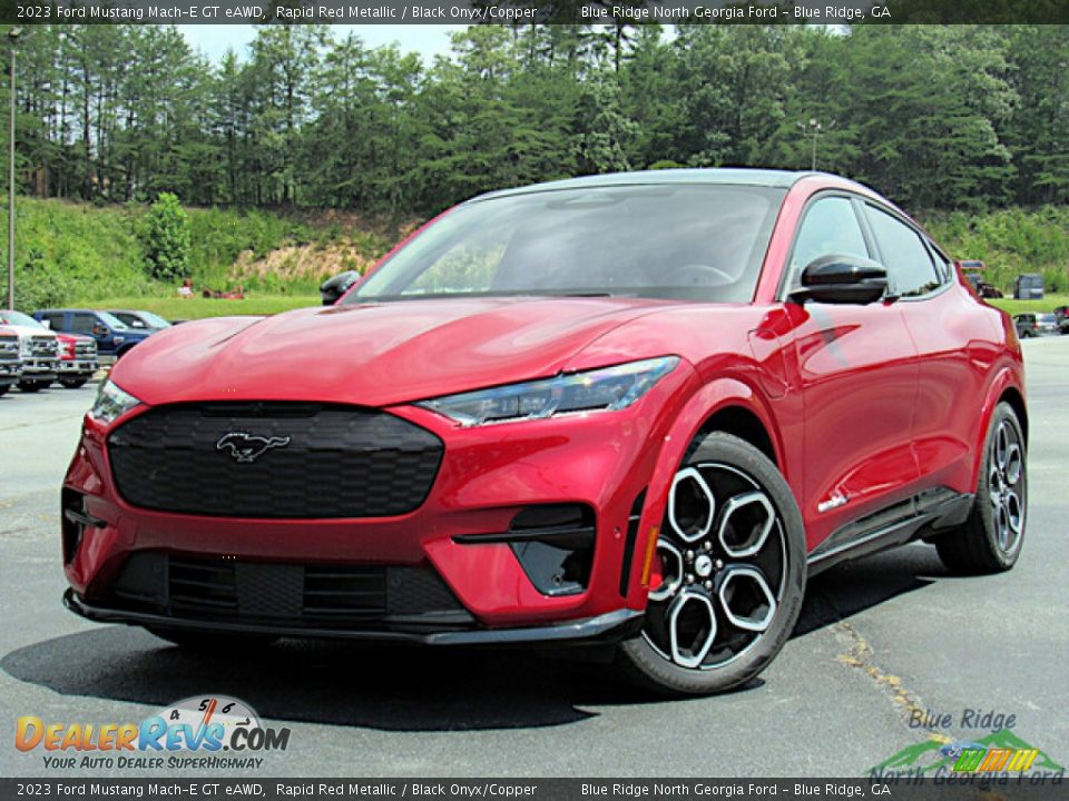 2023 Ford Mustang Mach-E GT eAWD Rapid Red Metallic / Black Onyx/Copper Photo #1