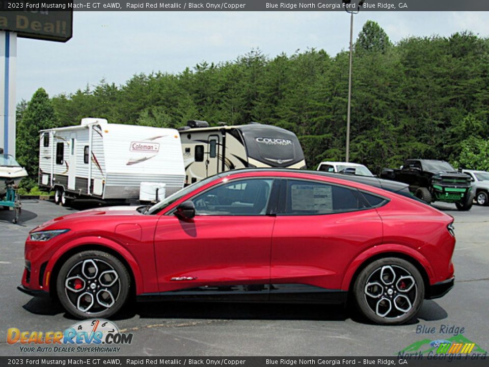 2023 Ford Mustang Mach-E GT eAWD Rapid Red Metallic / Black Onyx/Copper Photo #2