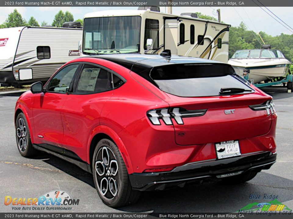 2023 Ford Mustang Mach-E GT eAWD Rapid Red Metallic / Black Onyx/Copper Photo #3