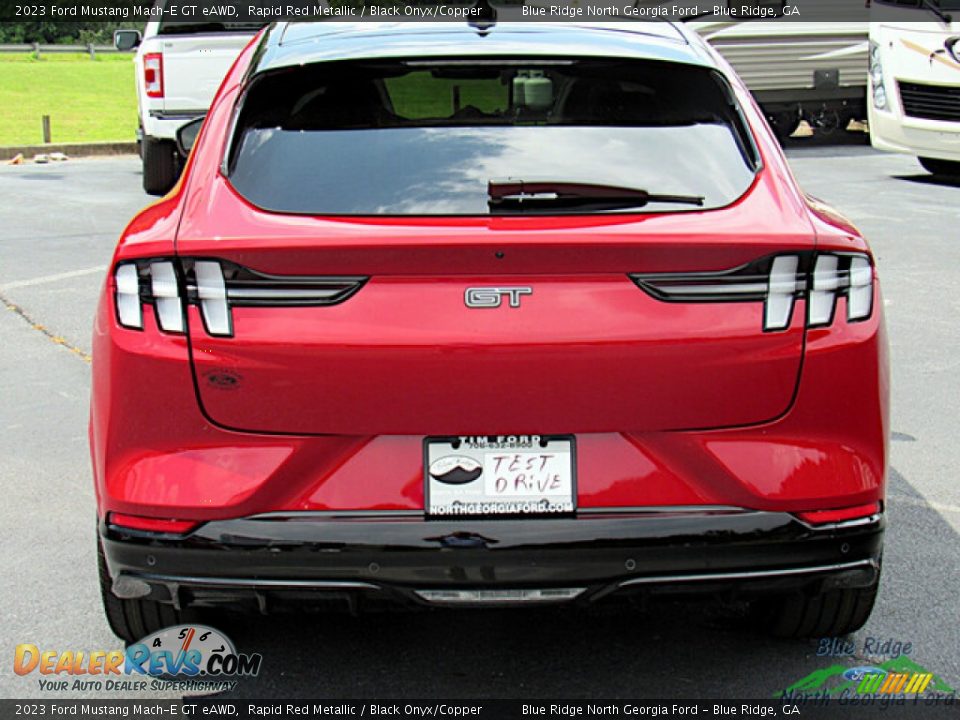 2023 Ford Mustang Mach-E GT eAWD Rapid Red Metallic / Black Onyx/Copper Photo #4