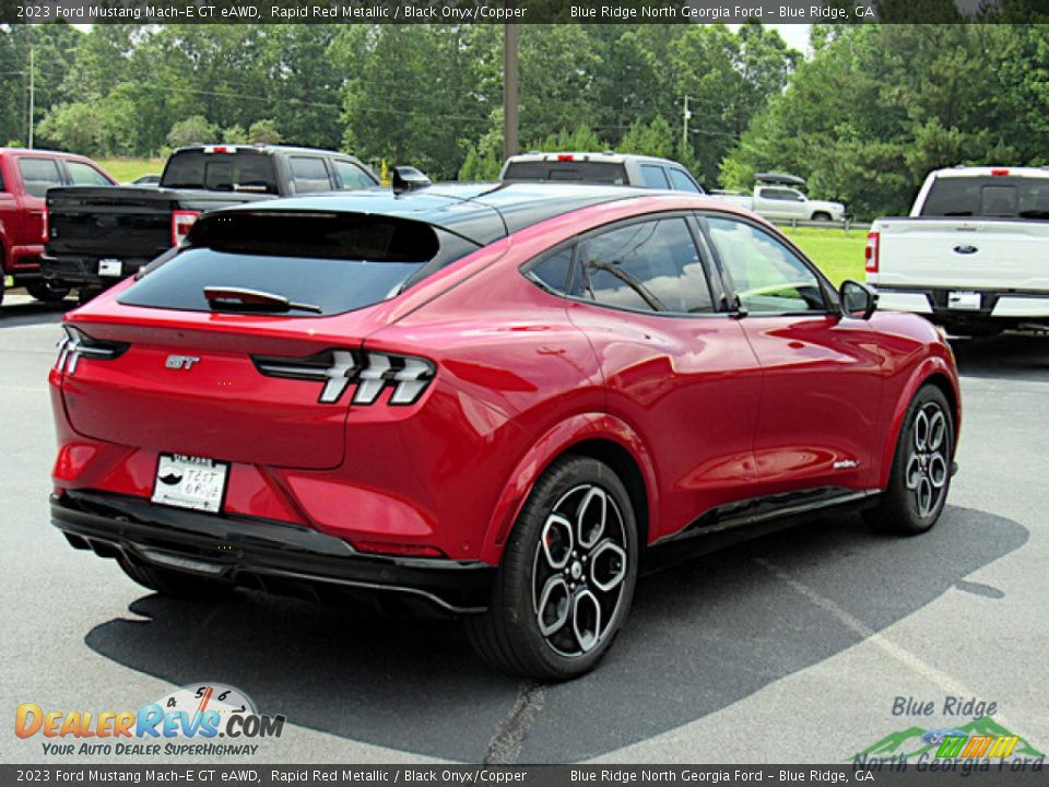 2023 Ford Mustang Mach-E GT eAWD Rapid Red Metallic / Black Onyx/Copper Photo #5