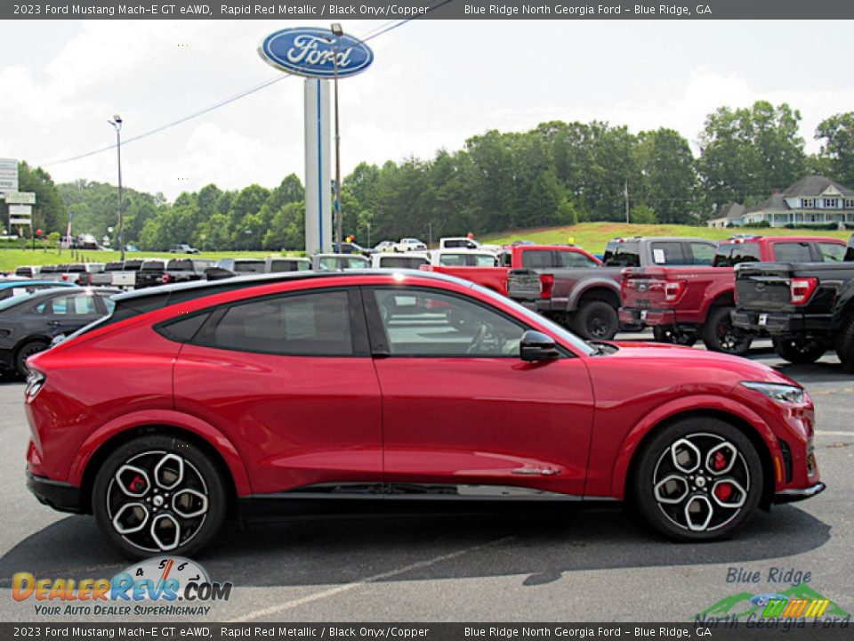 2023 Ford Mustang Mach-E GT eAWD Rapid Red Metallic / Black Onyx/Copper Photo #6