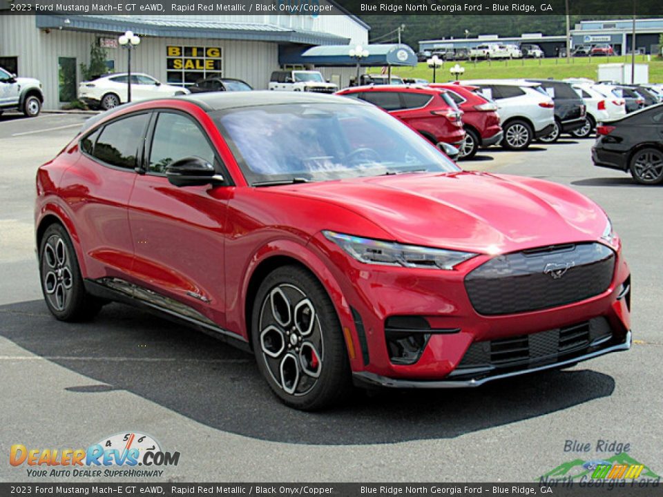 2023 Ford Mustang Mach-E GT eAWD Rapid Red Metallic / Black Onyx/Copper Photo #7