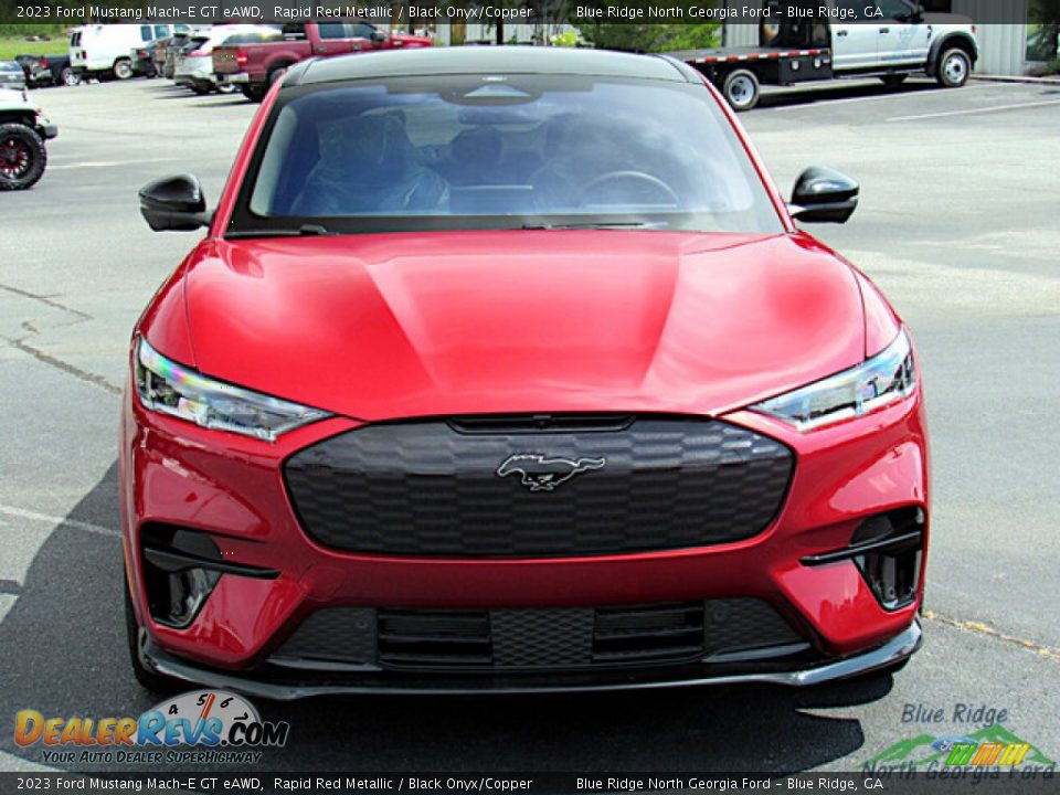 2023 Ford Mustang Mach-E GT eAWD Rapid Red Metallic / Black Onyx/Copper Photo #8