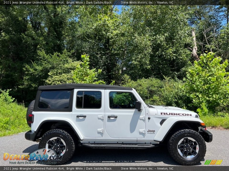 Bright White 2021 Jeep Wrangler Unlimited Rubicon 4x4 Photo #6
