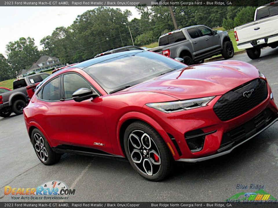 2023 Ford Mustang Mach-E GT eAWD Rapid Red Metallic / Black Onyx/Copper Photo #24