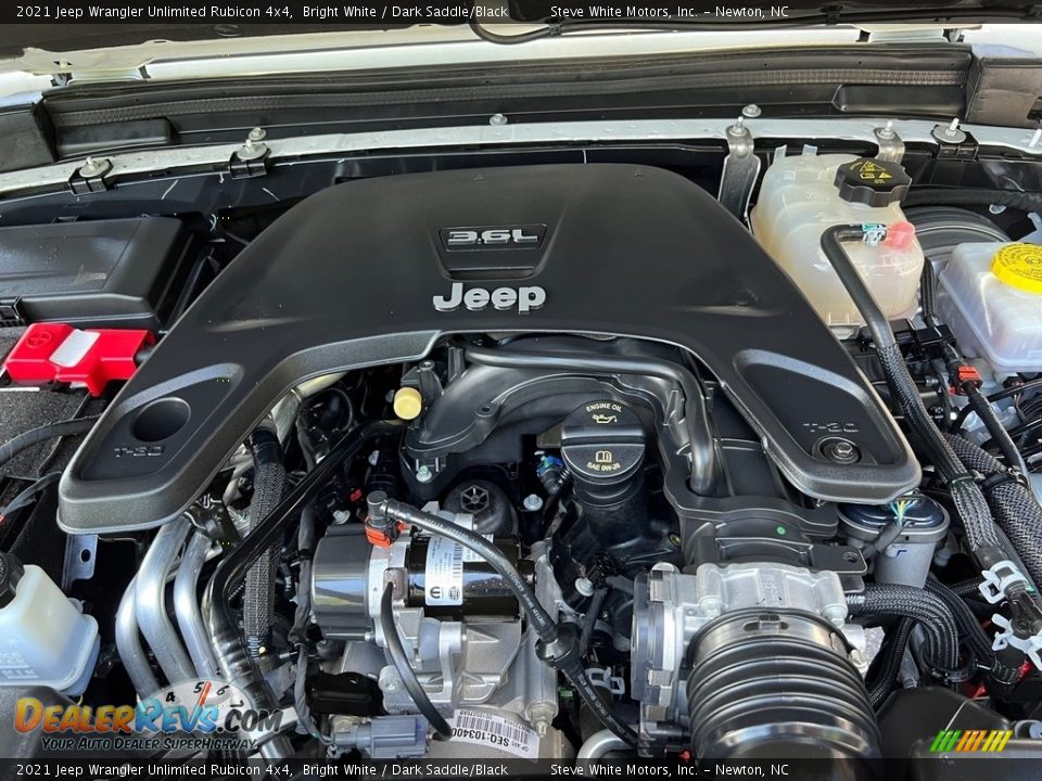 2021 Jeep Wrangler Unlimited Rubicon 4x4 Bright White / Dark Saddle/Black Photo #10
