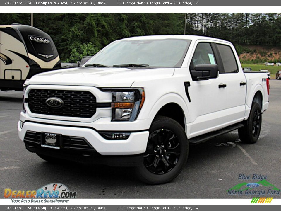 2023 Ford F150 STX SuperCrew 4x4 Oxford White / Black Photo #1